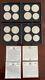 Montreal Canada 1976 Olympics Proof Coin Set 16 Silver Coins (4 Sets)