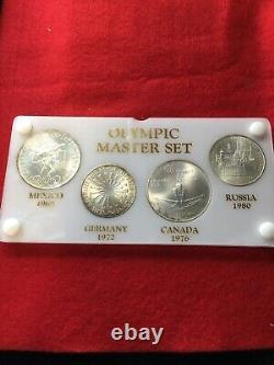 Master Set of Olympic Coins, Mexico, Germany, Canada, Russia