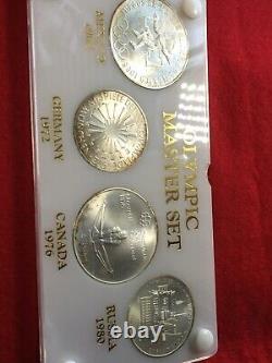 Master Set of Olympic Coins, Mexico, Germany, Canada, Russia