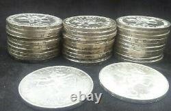 Mexico Lot Of 32 Olympics 1968 25 Pesos 0.720 Silver Coin C -86