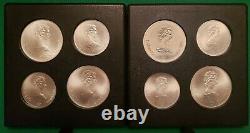 Montreal Canada 1976 Olympics $5 & $10 24 Piece Uncirculated Silver Coins