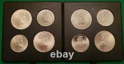 Montreal Canada 1976 Olympics $5 & $10 24 Piece Uncirculated Silver Coins