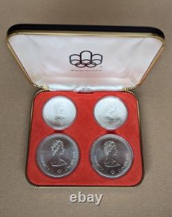 Montreal Olympic 1976 Silver Non-Circulating 4 Coin Set