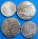 Montreal Olympic 1976 Sterling Silver Coins Issued 1973, Set Of 4 Uncirculated