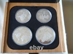 Montreal Olympic Coins 1976, 2 X $10 Coins And 2 X $5 Coins In Case