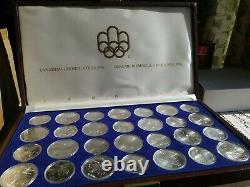 Montreal Olympics Silver 28-Coin Coin Set (5, 10 CAD), 1976
