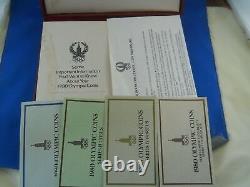 Moscow 1980 Olympics 28 Silver Coin Set In Case