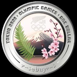 New Zealand 2020 1 OZ Silver Proof Coin- Tokyo 2020 Olympic Games