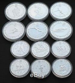 Norway Lillehammer Winter Olympics 1994 Silver Coin set 50-100kr
