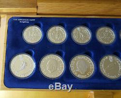 Norway Lillehammer Winter Olympics 1994 Silver proof Set All 50 and 100 kr coins