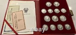 Olympic Games Complete 28 Coin Silver Proof Set OGP F4519 Moscow Russia