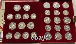 Olympic Games Complete 28 Coin Silver Proof Set OGP F4519 Moscow Russia