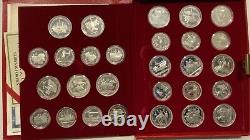 Olympic Games Complete 28 Coin Silver Proof Set OGP F4519 Moscow Russia