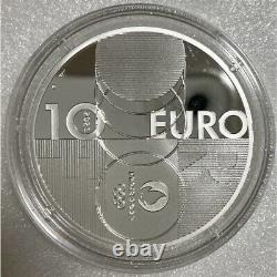 Olympic Games Paris 2024 Silver Official Coin 10 Tokyo Paris Handover