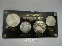 Olympic Master Set 4 Silver Olympic Coins from 4 Countries