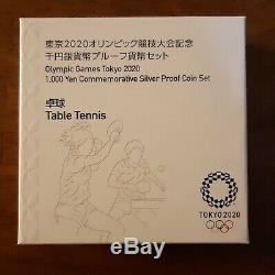 Olympic Paralympics Tokyo 2020 Thousand Yen Silver Coin Proof Currency Set of 10