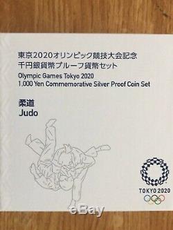 Olympic Paralympics Tokyo 2020 Thousand Yen Silver Coin Proof Currency Set of 10