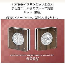 Olympic Paralympics Tokyo 2020 Thousand Yen Silver Coin Proof Currency Set of 8