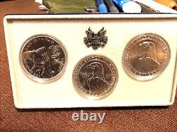 Olympic Silver Dollars uncirculated 1983 collector set P D S