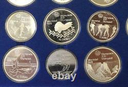 Olympics 1976 Montreal 28-coin set all Proof contains 30+ ounces pure silver