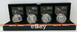 Olympics Countdown Sterling Silver Proof £5 2009-2012 4-Coin Box Set London 2012