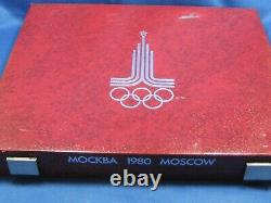 Olympics Russia USSR 1980 Moscow complete 28 COIN 20.24 Oz Silver GEM Set + BOX