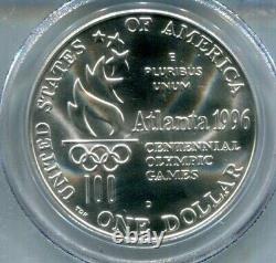 PCGS-MS-69 1996-D OLYMPIC TENNIS Commemorative Silver Dollar Free Shipping