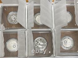 RARE Japan 2020 Olympic Paralympic Game Tokyo 1000 Yen Silver Proof Coin Set 6pc