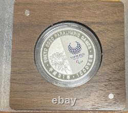 RARE Japan 2020 Olympic Paralympic Game Tokyo 1000 Yen Silver Proof Coin Set 6pc