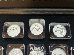 RARE Vintage Dali 1984 Olympic. 999 Silver Coin Set (11)