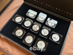 RARE Vintage Dali 1984 Olympic. 999 Silver Coin Set (11)