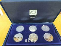 Rare 2004 1992 Summer Olympics Official Commemorative Coin Silver 6Set