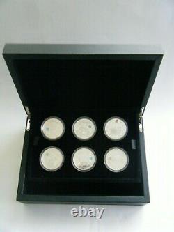 Rare 2009 2012 Countdown London Olympics Silver Proof £5 Royal Mint 6 Coin Set