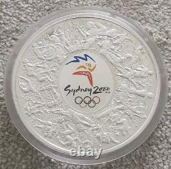 Royal Australian Perth Mint Sydney 2000 Olympics 1kg Kilo $30 Silver Proof Coin