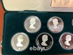 Royal Canadian Mint 1988 Olympic 10 Sterling Silver Coin Set (10 Troy Ounces)