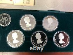 Royal Canadian Mint 1988 Olympic 10 Sterling Silver Coin Set (10 Troy Ounces)