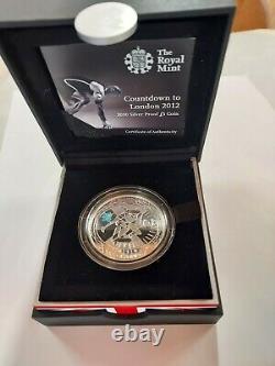 Royal Mint Official Countdown 2012 London Olympics Uncirc. Sterling Coin. 925