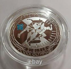 Royal Mint Official Countdown 2012 London Olympics Uncirc. Sterling Coin. 925