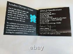 Royal Mint Official Countdown 2012 London Olympics Uncirc. Sterling Coin. 925