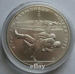 Russia 1980 Moscow Olympics 10 Rouble Silver BU Coins. Lot of 8