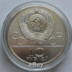 Russia 1980 Moscow Olympics 10 Rouble Silver BU Coins. Lot of 8