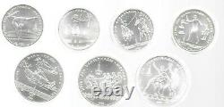 Russia 1980 Olympic (4) 5 Roubles & (3) 10 Roubles 7 Silver Coins Original Case