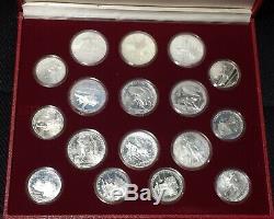 Russia 1980 Olympic Silver Proof Coin Set (28 Pieces)