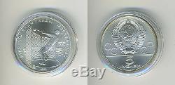 Russia Soviet Union USSR 1979 5 Silver Coins Olympics, Moscow 1980