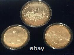 Russia USSR 1980 Moscow Olympic Games 5 & 10 Roubles 6 coin Silver Set