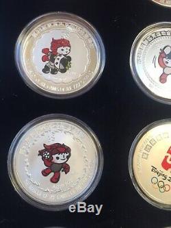 SET of 40 1oz 2008 China Beijing Olympic Silver Coin in ORIGINAL BOX