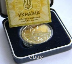 SKI, BIATHLON, FIGURE SKATING Set 3 Ukraine Silver Proof Coins 1998 Olympic