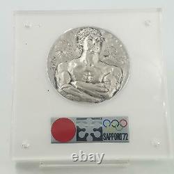 Sapporo'72 XI Olympic Winter Games Silver Medal. 999 Silver 3.3758 oz Coin