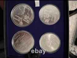 Series 1-7 1976 Canada Montreal Olympics Sterling Silver Uncirculated Coins Sets