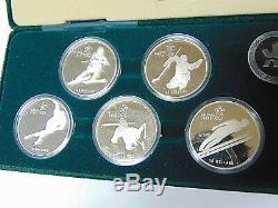 Set of 1988 Calgary Olympic 1 oz Silver Coins 10 Proof Canada $20 Silver Coins